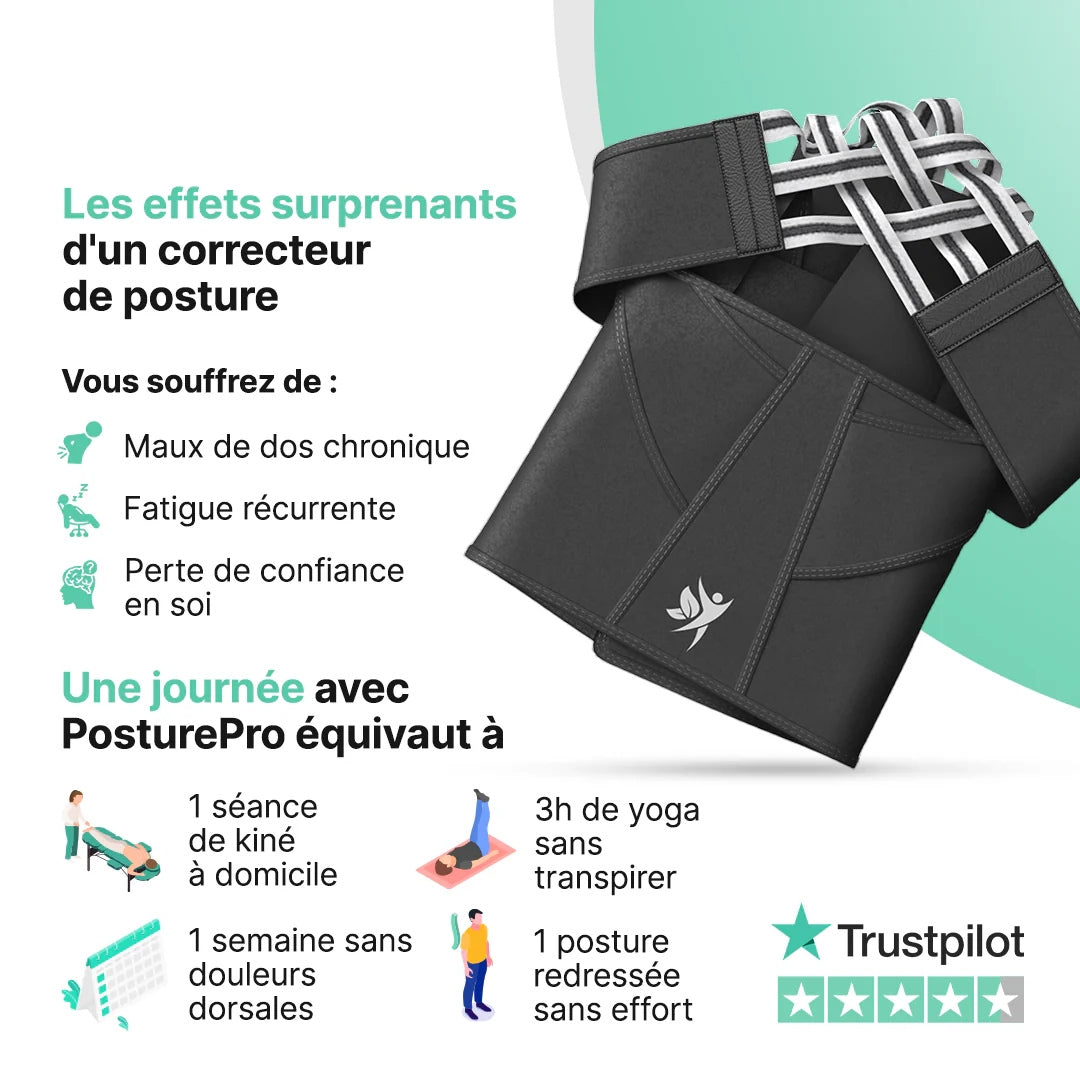 PosturePRO™ | Corrige la posture et soulage les maux de dos